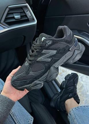 Кроссовки new balance 9060 black26 беланс 9060 черные 36–45