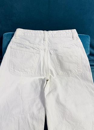 Прямі білі джинси zara 7