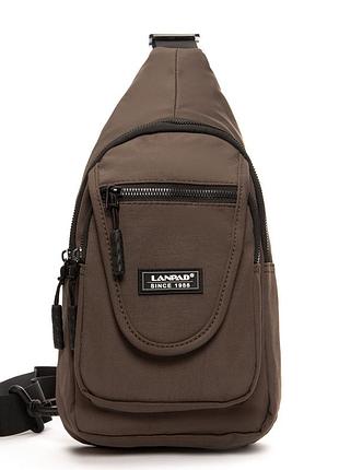 Podium сумка чоловіча на плечо нейлон lanpad 0936 brown бол