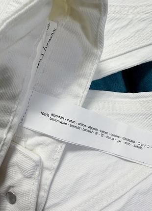 Прямі білі джинси zara 6