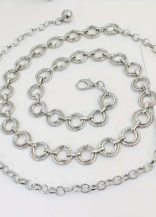 Пояс цепочку olivia silver 2