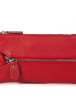 Podium косметичка кожа 6001-a red