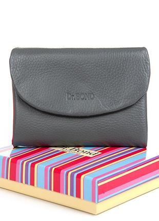 Podium кошелек rainbow женский кожа dr. bond wrs-239-1 gray