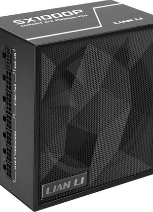 Блок живлення lian li sx1000p 1000 вт atx 3.1 80 plus gold вентилятор 120 мм black (g9p.sx1000p.b000.eu)