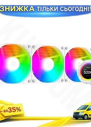 Ku система жидкостного охлаждения universal fit id-cooling 360 мм для процессора с argb вентиляторами uni2l_k