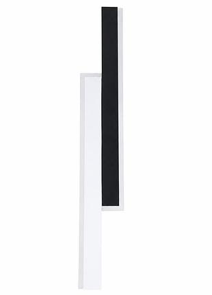 Настенное led бра черно-белое длинное 36 вт с тремя цветами света sneha (99617116004/600)