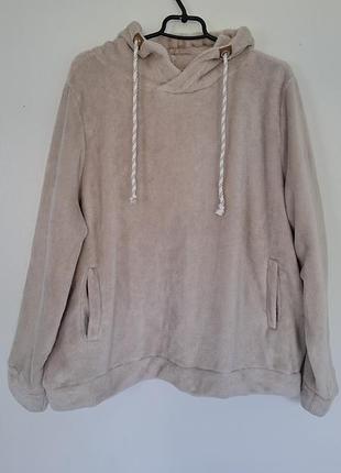 Тепле плюшеве худі / хутряна кофта тедді janina (l / xl / оверсайз)