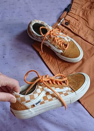 Кеды vans old skool замша в шахматный принтstarerboard