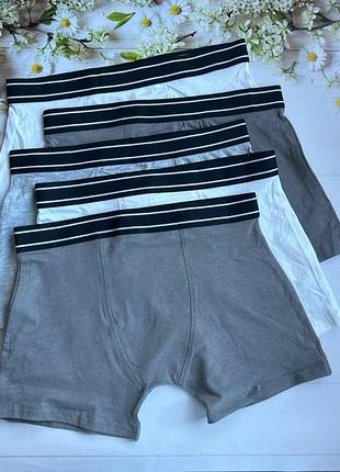 Трусики боксери на хлопчика світлі (набір 5 шт.) primark р.146 см (10-11 років)