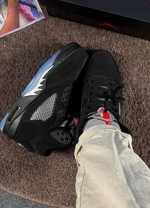 Air jordan retro 5 'black&amp;blue' 5