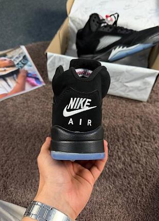 Air jordan retro 5 'black&amp;blue' 3