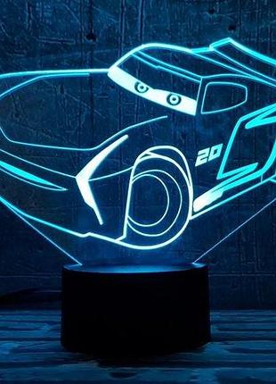 3d ночник "автомобиль 25" (увеличенное изображение) +пульт ду +сетевой адаптер + батарейки (3ааа) 3dtoyslamp