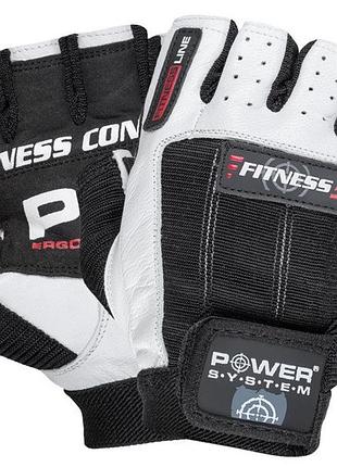 Перчатки для фитнеса power system ps-2300 fitness black/white m