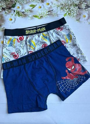 Трусики боксеры на мальчика spider-man (набор 2 шт.) primark р.146 см (10-11 лет)