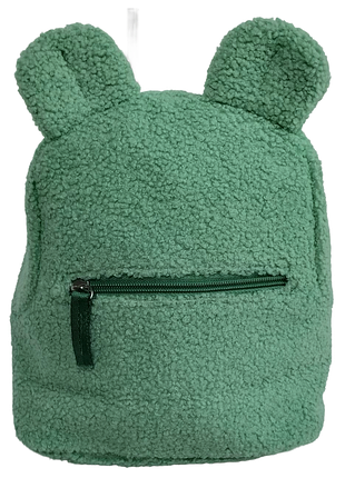 Маленький дитячий плюшевий рюкзак тедді, teddy-rucksack зелений