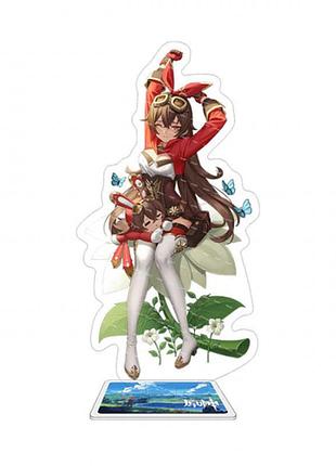 Акриловая фигурка genshin impact "эмбер" 15 см 3dtoyslamp