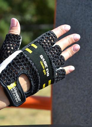 Рукавички для фітнесу power system ps-2100 basic evo black/yellow line xs 2
