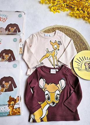 Реглан-лонгслив детский disney baby 62-68 см для девочек