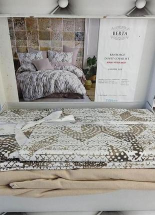 Двоспальная евро постельное белье berta 4