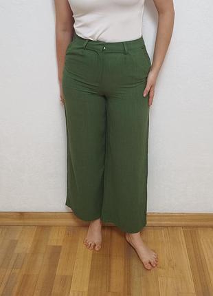 Вискозные брюки с льном primark 2