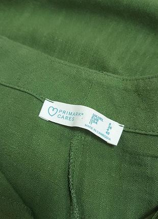 Вискозные брюки с льном primark 9