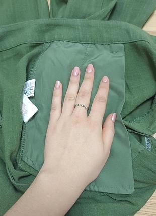 Вискозные брюки с льном primark 8