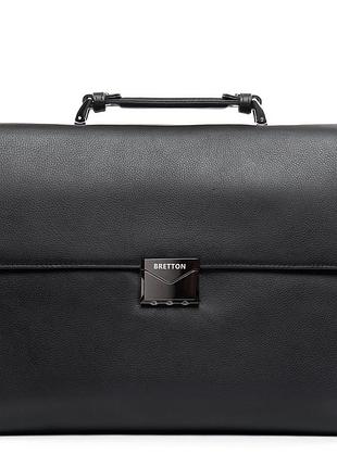 Podium сумка чоловіча портфель шкіра bretton 1716-1 black