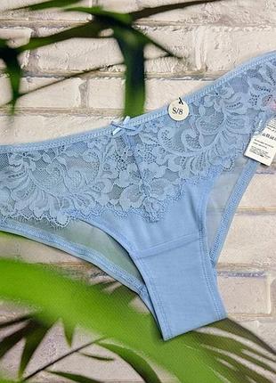 Трусики бразиліанки ніжно блакитні hunkemoller.