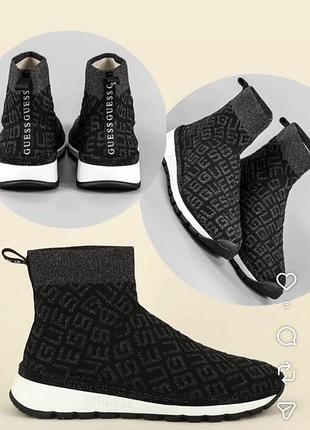 Жіночі кросівки-шкарпетки guess zyla