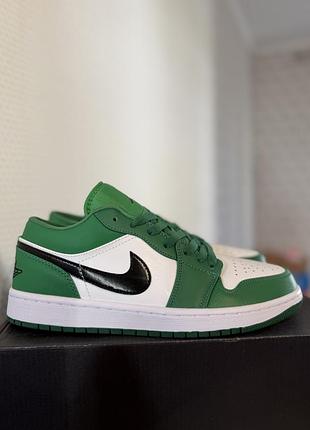 Чоловічі кросівки/кеди nike air jordan 1 retro low pine green (aj1) 44 розмір, 28 см