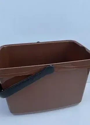 Ведро под швабру 12л r-plastic коричневое