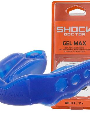 Капа shock doctor gel max доросла (вік 11+) blue (art. 6150-blu-ad)