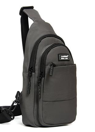 Podium сумка чоловіча на плечо нейлон lanpad a4157 grey бол