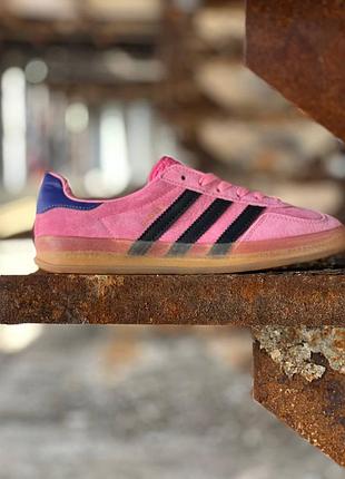 Стильные женские кроссовки adidas gazelle bliss pink purple