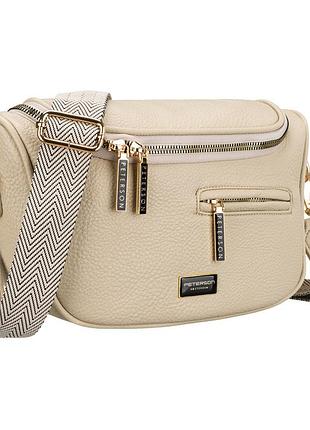 Сумка женская поясная peterson ptn-mis-04-beige