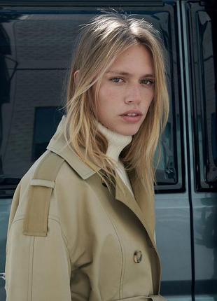 Тренч zara xs 2