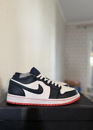 Чоловічі кросівки/кеди nike air jordan 1 retro low obsidian ember (aj1) 42-43 розмір, 26,5 см