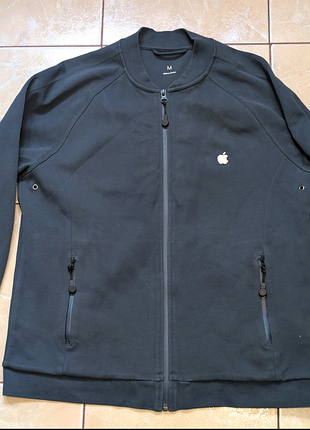 Apple employee uniform full zip  bomber jacket very rare