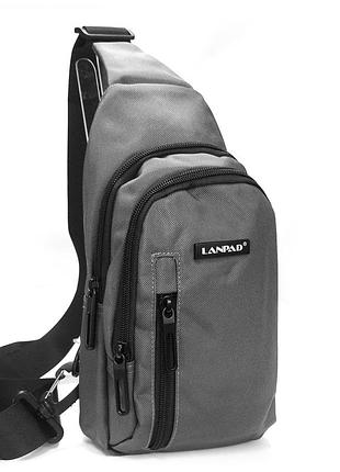 Podium сумка чоловіча на плечо нейлон lanpad 80002 gray розпада
