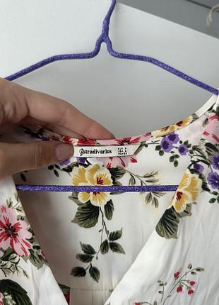 Блуза stradivarius в квітковий принт 2