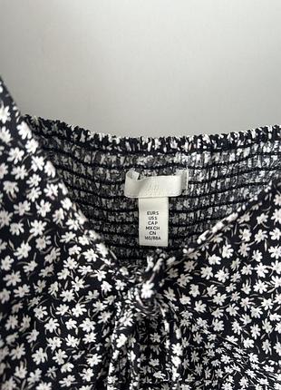Блуза h&m в квітковий принт 3