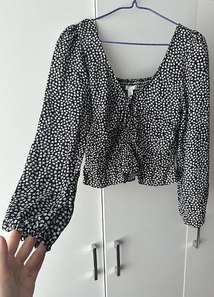 Блуза h&m в квітковий принт 2