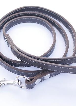 Шкіряний поводок для собаки ручної роботи "lockdog" 1.5 м