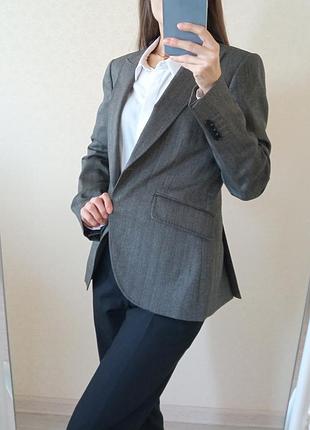 Шерстяной пиджак massimo dutti 2