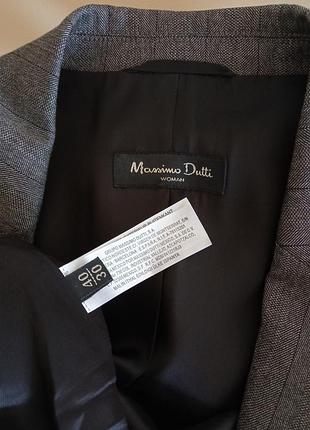 Шерстяной пиджак massimo dutti 6