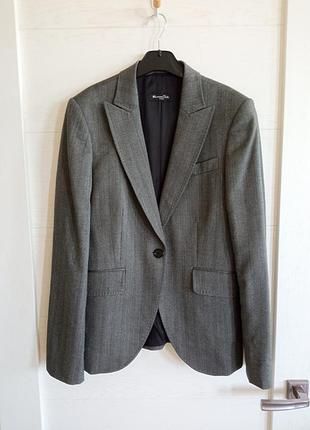 Шерстяной пиджак massimo dutti 8