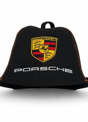 Лазнева шапка luxyart "porsche" штучний фетр чорний (xl-785)