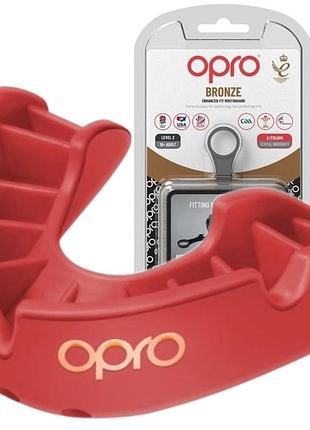 Капа opro bronze взрослая (вик 11+) red (art.102500002)