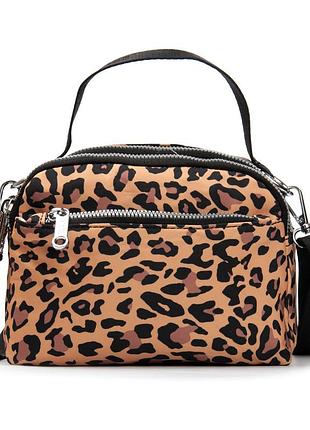 Podium сумка жіноча текстиль поліамід jielshi f056 leopard print розпадаж