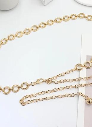 Пояс цепочка olivia gold 3